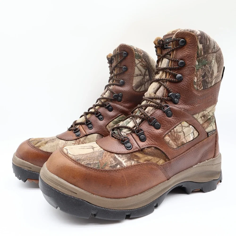 Rocky ErgoTuff Hunting Boots Mens 10.5M Camo Waterproof Insulated NIB